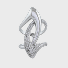 Oa. Silver Ring with Diamond